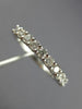 ESTATE .65CT DIAMOND 18KT WHITE GOLD 11 STONE SEMI ETERNITY ANNIVERSARY RING