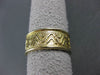 ANTIQUE 14KT YELLOW GOLD HANDCRAFTED WAVE DESIGN WEDDING BAND RING 7mm #23171