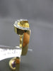 ESTATE 3.90CT DIAMOND YELLOW TOPAZ & AMETHYST 14K YELLOW GOLD STACKABLE FUN RING