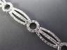 ESTATE WIDE .96CT DIAMOND 14KT WHITE GOLD CLASSIC CIRCLE OF LIFE TENNIS BRACELET