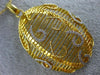 EXTRA LARGE .41CT DIAMOND 18K YELLOW GOLD 3D OVAL OPEN FILIGREE FLOATING PENDANT