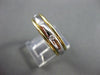 ESTATE .38CT DIAMOND 14KT TWO TONE GOLD ETOILE FLOATING ETERNITY RING 5mm #21324