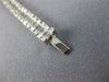 ESTATE 4.81CT ROUND & BAGUETTE DIAMOND 18K WHITE GOLD 3D CLASSIC TENNIS BRACELET