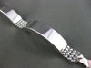 ESTATE WIDE 1.80CT DIAMOND 14KT WHITE GOLD 3D MULTI ROW SEMI MOON LINK BRACELET