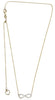 ESTATE .15CT DIAMOND 14KT YELLOW GOLD 3D CLASSIC INFINITY HEART LOVE NECKLACE