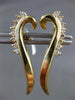ESTATE .32CT DIAMOND 14KT YELLOW GOLD 3D CLASSIC SEA HORSE STUD EARRINGS #16772