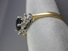ESTATE LARGE .90CT DIAMOND & SAPPHIRE 14K GOLD LUCIDA CLASSIC ENGAGEMENT RING