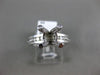 ESTATE LARGE .47CT DIAMOND 14KT WHITE GOLD 3D CHANNEL SEMI MOUNT ENGAGEMENT RING
