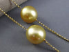 ESTATE 14KT YELLOW GOLD MULTI GEM & GOLDEN SOUTH SEA PEARL BY THE YARD NECKLACE