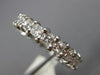 ESTATE 3.40CT PRINCESS DIAMOND PLATINUM GOLD 3D ETERNITY ANNIVERSARY RING #17289