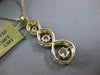 ESTATE .25CT DIAMOND 14KT YELLOW GOLD THREE STONE INFINITY LOVE JOURNEY PENDANT