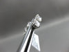 ESTATE 1CT ROUND DIAMOND 14K WHITE GOLD 3D SOLITAIRE 4 PRONG SCREW BACK EARRINGS