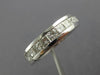 ESTATE .90CT PRINCESS CUT DIAMOND 14K WHITE GOLD CHANNEL ANNIVERSARY RING #19817