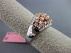 ESTATE LARGE 1.51CT DIAMOND 18KT WHITE & ROSE GOLD 3D WEDDING ANNIVERSARY RING