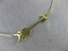 ESTATE .10CT DIAMOND 14KT YELLOW GOLD 3D CLASSIC CUPIDS ARROW LOVE NECKLACE