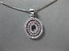 ESTATE .25CT DIAMOND 14KT WHITE & ROSE GOLD 3D TRI HALO CIRCLE OF LIFE PENDANT