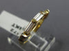 ESTATE .40CT DIAMOND 14KT TWO TONE GOLD 3 STONE BAGUETTE ANNIVERSARY RING #472