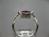 ESTATE 1.62CT DIAMOND & AAA GARNET 14K WHITE GOLD 3D FILIGREE SEMI ETERNITY RING