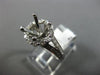 ESTATE .65CT DIAMOND 14KT WHITE GOLD 3D FLOWER HALO SEMI MOUNT ENGAGEMENT RING