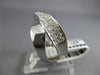 ESTATE WIDE .40CT ROUND DIAMOND 14KT WHITE GOLD 3D CLASSIC X LOVE INFINITY RING
