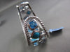 ANTIQUE WIDE 56.4CT DIAMOND & MULTI GEM 14KT WHITE GOLD BANGLE ONE OF A KIND!!!!