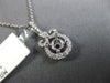 ESTATE .25CT DIAMOND 14K WHITE GOLD 3D FILIGREE FLEUR DE LIS SEMI MOUNT PENDANT