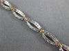 ESTATE .50CT DIAMOND 14KT WHITE & ROSE GOLD 3D INFINITY FILIGREE TENNIS BRACELET