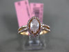 ESTATE .97CT PINK DIAMOND 18KT ROSE GOLD 3D CLASSIC HALO ENGAGEMENT RING