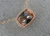 ESTATE .88CT DIAMOND & AAA MORGANITE 14KT ROSE GOLD CLASSIC BY THE YARD NECKLACE