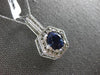 ESTATE EXTRA LARGE 8.58CT DIAMOND & AAA TANZANITE 18K WHITE GOLD HEXAGON PENDANT