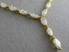 ESTATE LARGE 13.96CT FANCY YELLOW DIAMOND 18K YELLOW GOLD ETERNITY LOVE NECKLACE