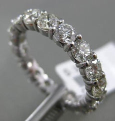 3.06CT DIAMOND 14KT WHITE GOLD SHARED PRONG ETERNITY WEDDING ANNIVERSARY RING