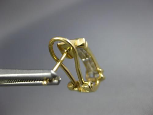 .50CT DIAMOND 14KT YELLOW GOLD 3D PRINCESS & BAGUETTE UMBRELLA HANGING EARRINGS