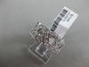 ESTATE .60CT DIAMOND 14K WHITE GOLD 3D HEXAGON INFINITY WEDDING ANNIVERSARY RING