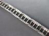ESTATE WIDE 1.62CT DIAMOND 14KT WHITE GOLD CLASSIC 3 ROW ETOILE TENNIS BRACELET