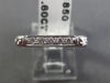 ANTIQUE .60CT DIAMOND 18K WHITE GOLD 3D FILIGREE ETERNITY ANNIVERSARY RING #6061