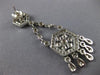 ANTIQUE 3.60CT DIAMOND 14K WHITE GOLD 3D CHANDELIER LOVE HANGING EARRINGS #19067