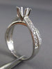 ESTATE .50CT DIAMOND 14K GOLD 3D INFINITY CRISS CROSS SEMI MOUNT ENGAGEMENT RING