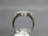 ESTATE WIDE .88CT DIAMOND 14KT WHITE GOLD 3D CLASSIC SNOWFLAKE FROZEN LOVE RING
