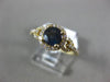 ESTATE 1.22CT DIAMOND & AAA ALEXANDRITE 14K YELLOW GOLD FILIGREE ENGAGEMENT RING