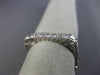 ANTIQUE .60CT DIAMOND 18K WHITE GOLD 3D FILIGREE ETERNITY ANNIVERSARY RING #6061