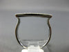ESTATE .15CT ROUND & BAGUETTE DIAMOND 14KT WHITE GOLD 3D RECTANGULAR BAR RING