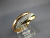 ESTATE .71CT DIAMOND 14KT TRI COLOR GOLD ETERNITY TRINITY ANNIVERSARY LOVE RING