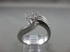 ESTATE 18KT WHITE GOLD 3D TWISTED SOLITAIRE SEMI MOUNT ENGAGEMENT RING #24609