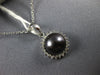 ESTATE .11CT DIAMOND & AAA TAHITIAN PEARL 14KT WHITE GOLD 3D ROUND HALO PENDANT