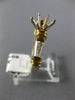 ESTATE .70CT DIAMOND 14KT 2 TONE GOLD BAGUETTE SEMI MOUNT ENGAGEMENT RING #22409