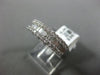 ESTATE .60CT DIAMOND 18KT WHITE GOLD 3D SEMI ETERNITY WEDDING ANNIVERSARY RING