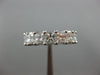 LARGE 5.06CT PRINCESS DIAMOND 14KT WHITE GOLD ETERNITY WEDDING ANNIVERSARY RING