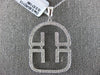 ESTATE LARGE .60CT DIAMOND 18KT WHITE GOLD 3D FLEXIBLE HOUSE PENDANT