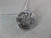 ESTATE .20CT DIAMOND 14KT WHITE GOLD 3D ROUND SHEMA YISRAEL FLOATING PENDANT
